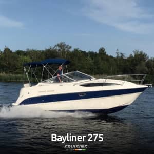 Bayliner 275 Private Yacht for hire in Goa. Book this yacht today for your special event.