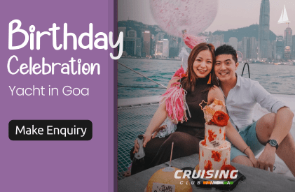 birthday celebration on yacht in goa package by cruising club india