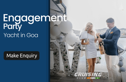 engagement party on yacht in goa package by cruising club india