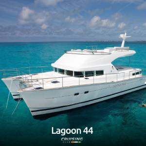 Lagoon 44 Private Yacht for hire in Goa. Book this yacht today for your special event.