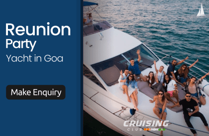 reunion party on yacht in goa package by cruising club india